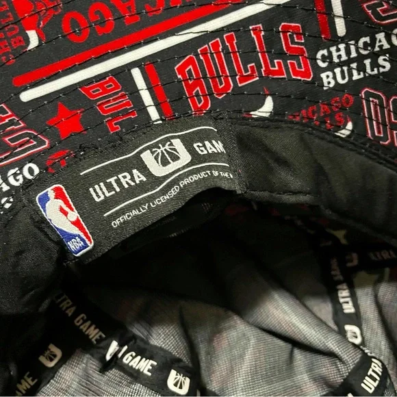 NBA Ultra Game Chicago Bulls Unisex Bucket Hat Red/Black Outdoor Streetwear